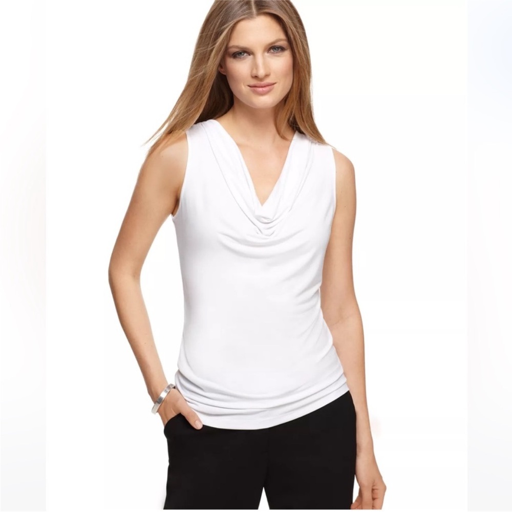Calvin Klein Sleeveless Cowl Neck Top